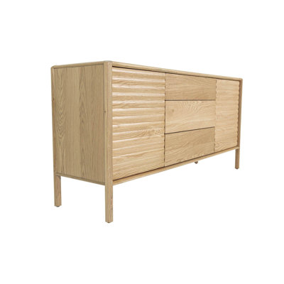 Lylis 3-Drawer Oak Sideboard, Light Oak