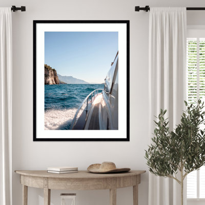 Côte d'Amalfi | Photographie de voyage en Italie par Raisa Zwart, reproduction d'art encadrée sur bois
