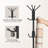 Freestanding Metal Coat Tree with 12 Hooks（Square）-232702515