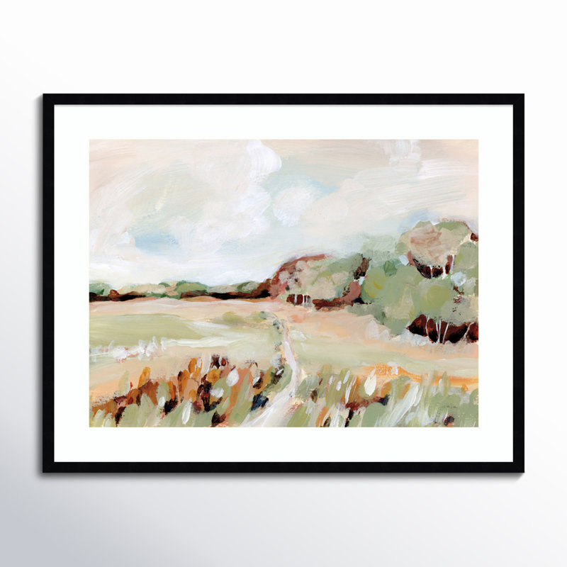 «Chanda Autumn Breeze», impression encadrée sur papier par Katrina Pete, H 33 po x l 41 po x P 1 po, gris