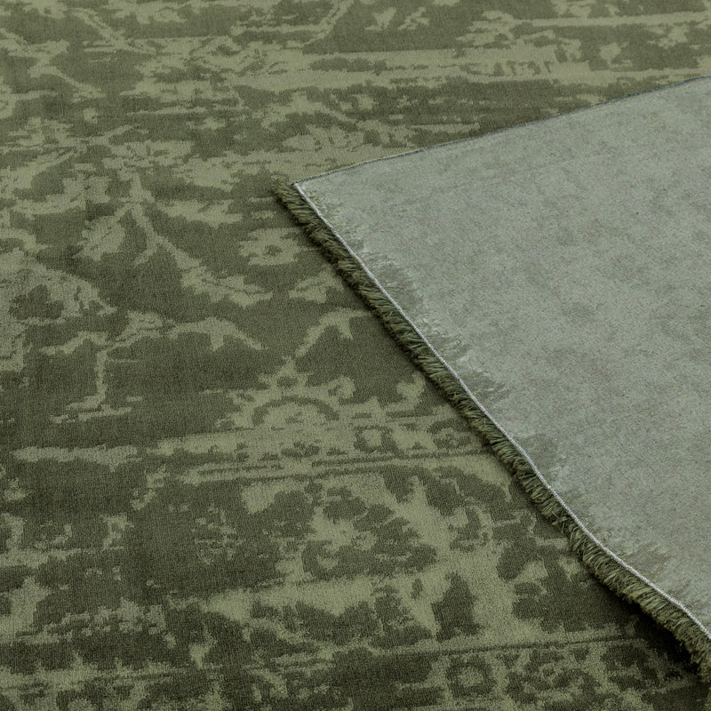 Mushegh Damask Area Rug, Rectangle 120 x 180cm