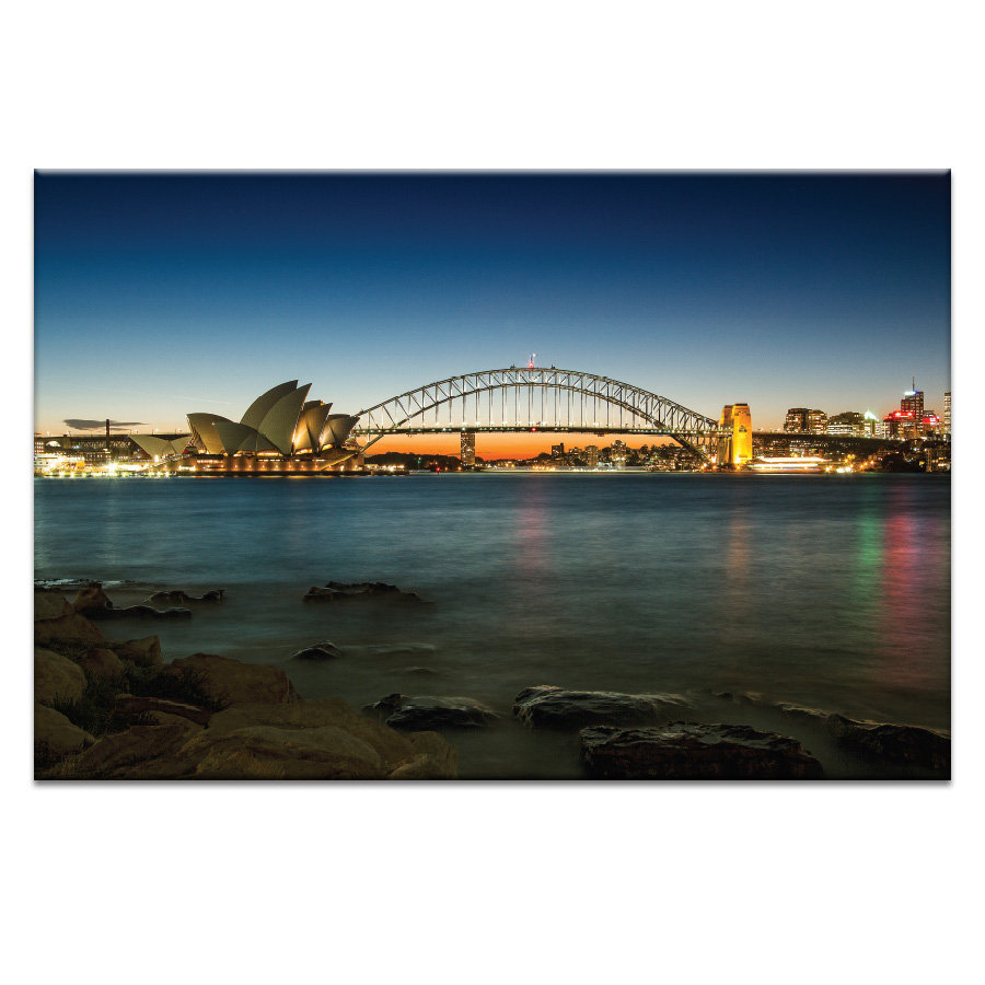 'Harbour Night' by Andrew Paranavitana Photographic Print on Wrapped Canvas