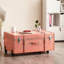 Coffre à roulettes Texture Brand Designer - peau de serpent rose