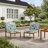 Armless Metal Outdoor Lounge Chair with Cushions (Set of 2)-1200789811