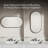 Essential Capsule Wall Mirror, Bathroom/Vanity Mirror with Frame-91696093-91696099