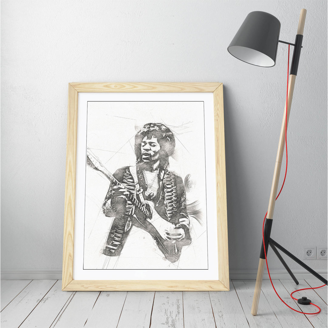 Elvis Presley - Picture Frame Drawing on Canvas