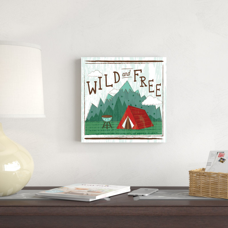 «Comfy Camping V» par Melissa Averinos, impression sur toile tendue, H 12 po x l 12 po