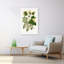 «Green Leaf Illustration Abstract Retro Vintage Flower Landscape», reproduction d'art mural-129717252