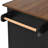 55.5" Farmhouse Kitchen Island With Drop Leaf, Kitchen Storage Island With Barn Door, Power Outlet, Rolling Kitchen Cart On Wheels With Spice Rack, For Home, Kitchen, Dining Room-693877459