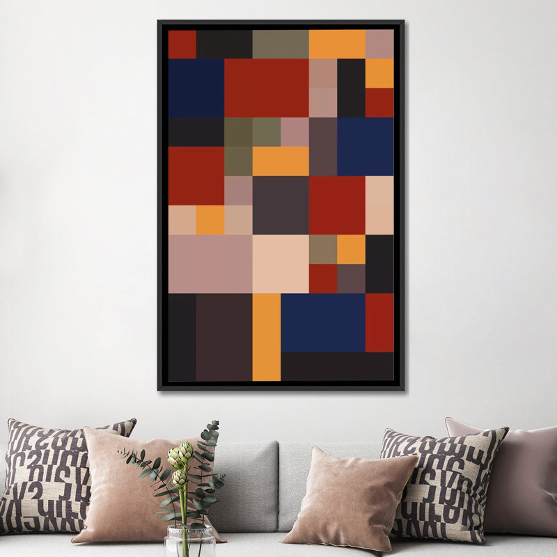 Bauhaus Lives by The Usual Designers - Print, 26" H x 18" W x 1.5" D, Black Framed Canvas, No Matte