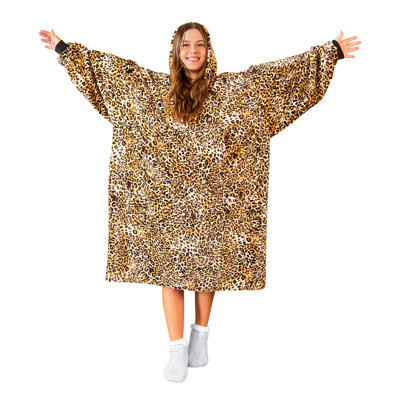 Couverture à capuche Leopard