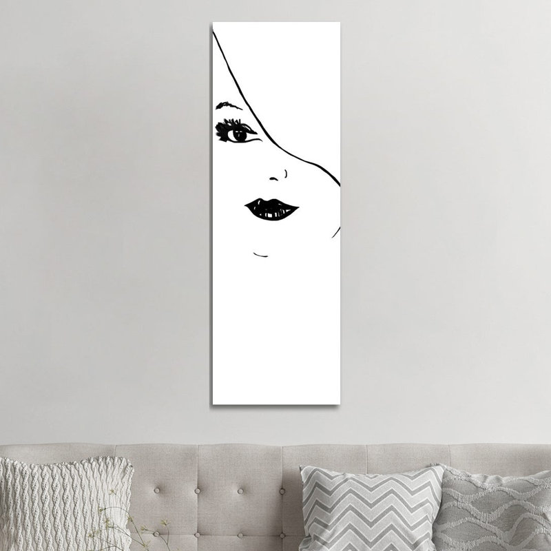 Fashion Sketch II by Carol Robinson - Panoramic Print on Canvas, Wrapped Canvas, 152.4 cm H x 50.8 cm W