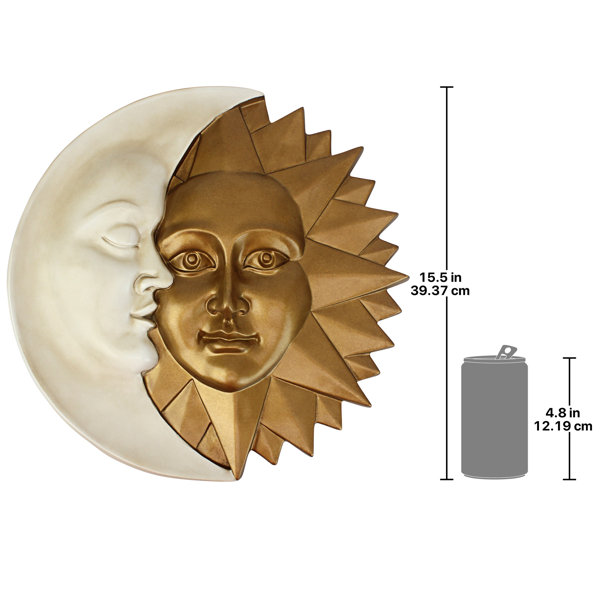 Mask from Venice Sun Moon -38 CM - Resin - Decoration Wall -1811