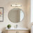 Linear LED Bathroom Wall Sconce with Electroplated Nickel Finish & PC Shade