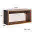 Armoire de rangement murale à grande capacité avec support à épices et garde-manger suspendu avec porte basculante