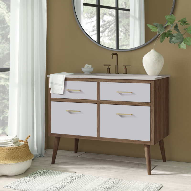 Ensemble de meuble-lavabo simple 42 po Steinfeldt, Blanc