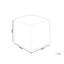 Docia 45cm Wide Square Geometric Pouffe Ottoman