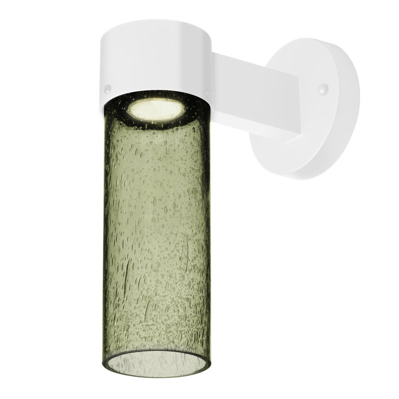 Cattalina Wall Light, White, Moss, 11.5" H x 5" W x 8.5" D