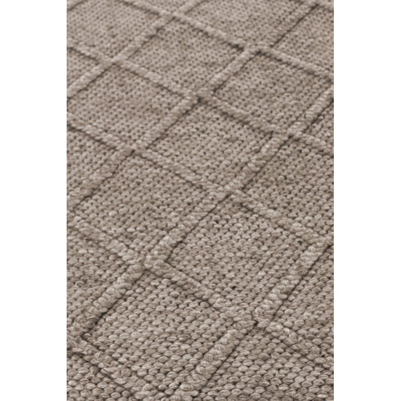 Brentwood Geometric Handmade Wool Area Rug, Brown, Rectangle 17' x 20'