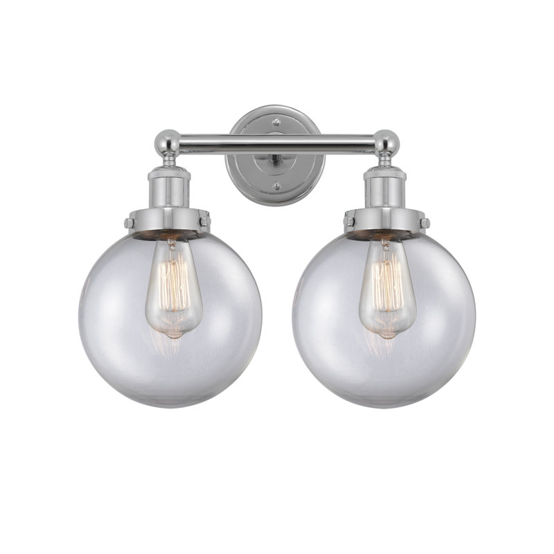 Alphonsa 2 - Light Dimmable Vanity Light, Clear, Polished Chrome