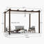 Pergola en aluminium mauve avec auvent-96127693-80546452