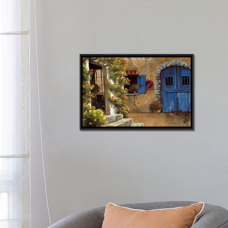 «Stationnement Interdit», reproduction sur toile, H 40 po x l 60 po x P 1,5 po, Toile avec cadre noir, Pas de tapis
