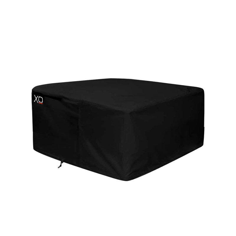 Black Canvas Square Fire Pit Cover, 36"