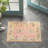 Morrisson Oriental Hand Knotted Pink/Green/Orange Area Rug-2011304060