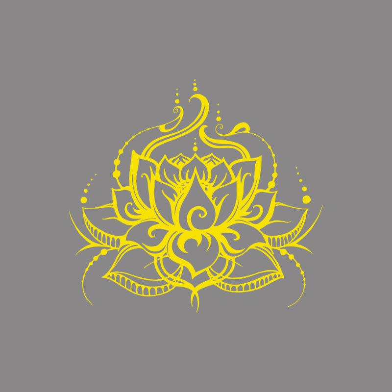 Adhésif décoratif fleur de lotus, Jaune
