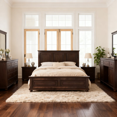 Traditional Town And Country Style Pinewood Vintage Tall Headboard Queen Bed Frame