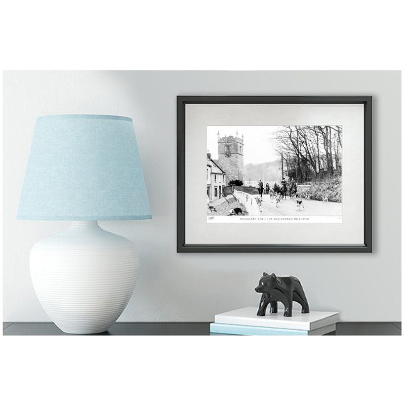 Hunmanby, The Hunt And Church Hill C1960 - Single Picture Frame Print, 60cm H x 80cm W x 2.3cm D
