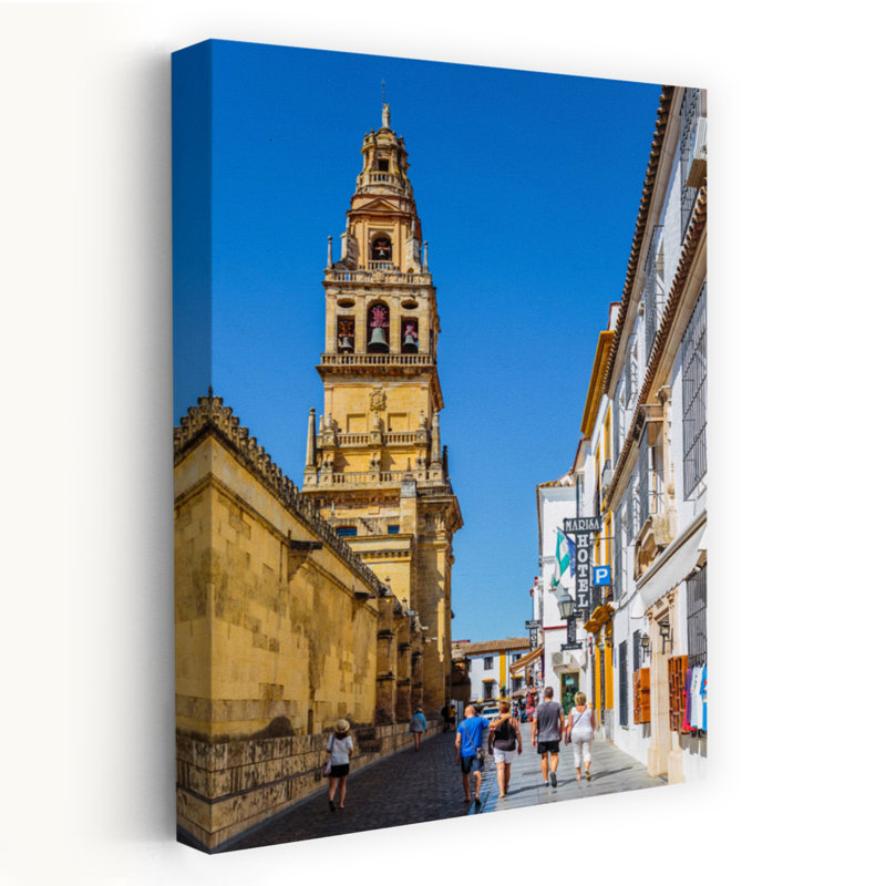 Alminar Tower Of La Mezquita Cordoba Andalusia Spain by Ken Welsh - Wrapped Canvas Print, 152.4 cm H x 101.6 cm W