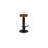 Tabouret de bar pivotant en bois massif de 30 po