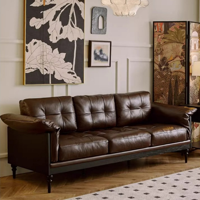 Nouveau canapé en bois massif Mid-Century
