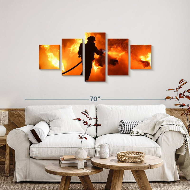Fireman, 24" H x 55" W