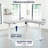 VIVO Electric Corner Desk, 3 Section Table Top