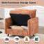 Fauteuil d'appoint rembourré surdimensionné avec rangement dissimulé-1901100488