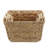 Handwoven Wicker Storage Baskets with Wooden Handles (Set of 3)
