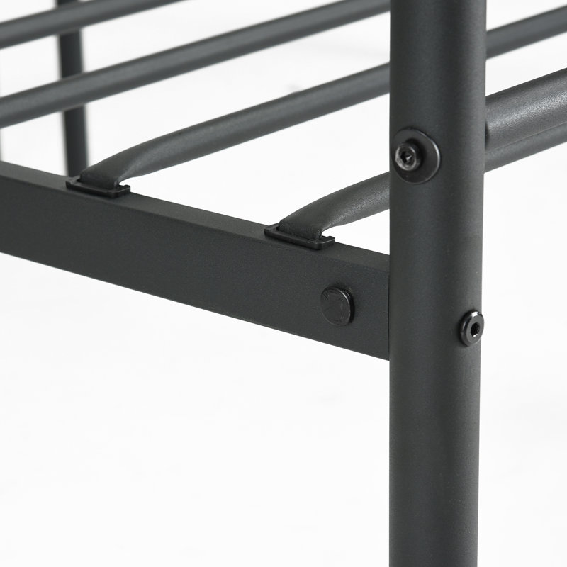 Amira Metal Open-Frame Bed, Full / Double, Black