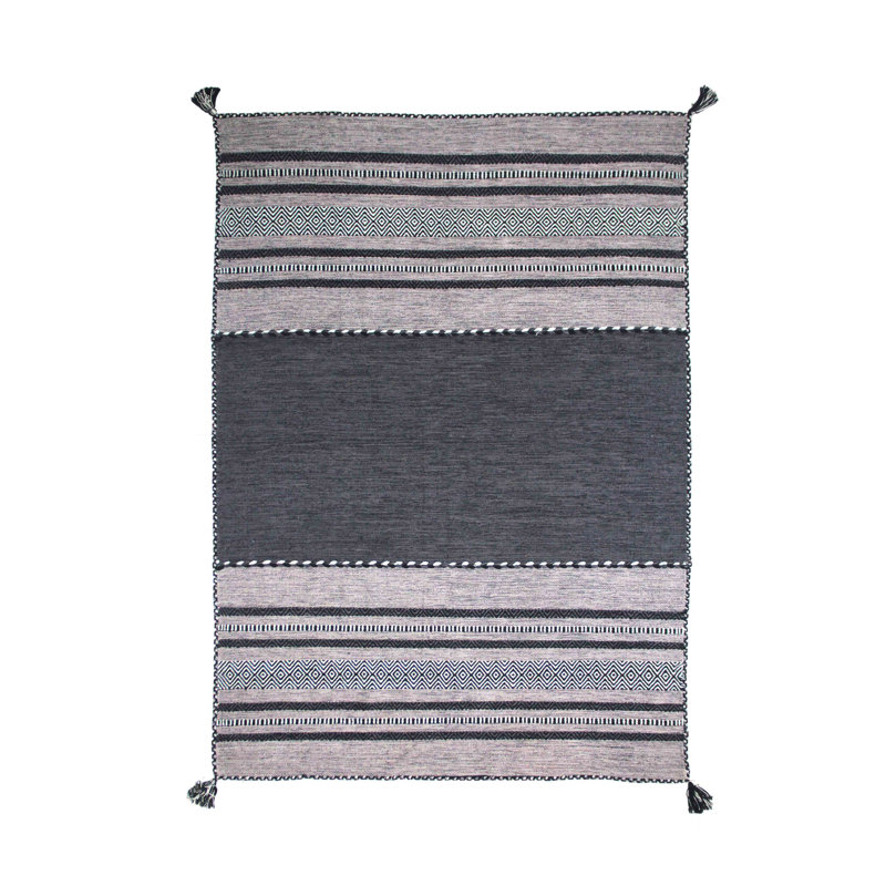 Chinn Striped Hand Woven Area Rug, Rectangle 120 x 170cm
