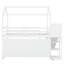 Lit mezzanine simple en bois avec glissade-76378510