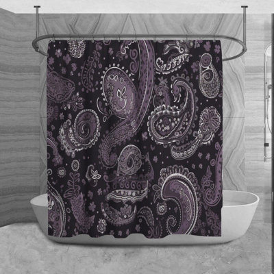 Rideau de douche à motif cachemire Jurie