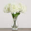 20in. Artificial Hydrangea Arrangement in Glass Vase-1419190093
