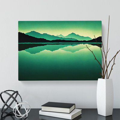Mountain Lake Reflections - Wrapped Canvas