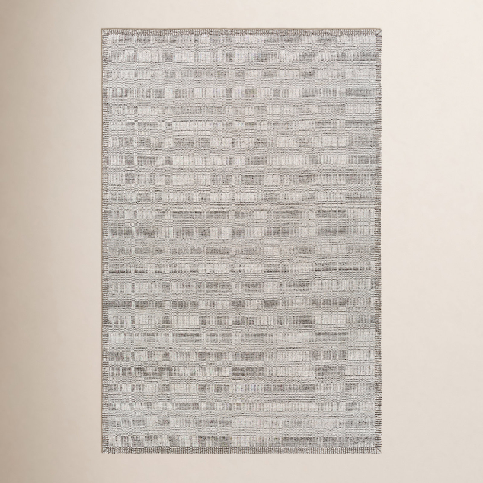 Eljah Cream Hand-Woven Flatweave Rug, Rectangle 8'10" x 12'