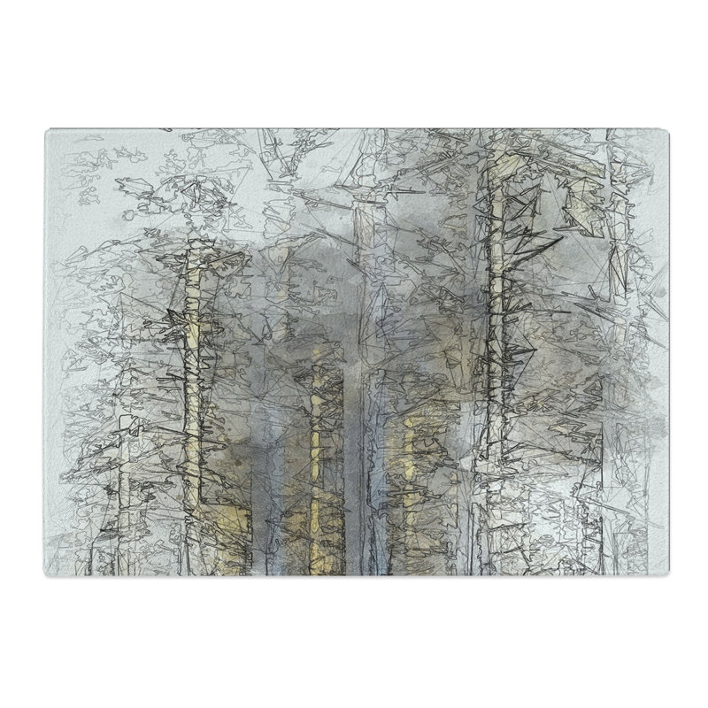 Sunlight Forest Vol.3 Sketch Chopping Board, 28.5cm W x 39cm L