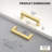 30 Pack 3 Inch Gold Cabinet Handles, Brushed Brass Dresser Pulls, Solid Square Bar Drawer Handle for Kitchen Bathroom Cupboard-138231335-138231333