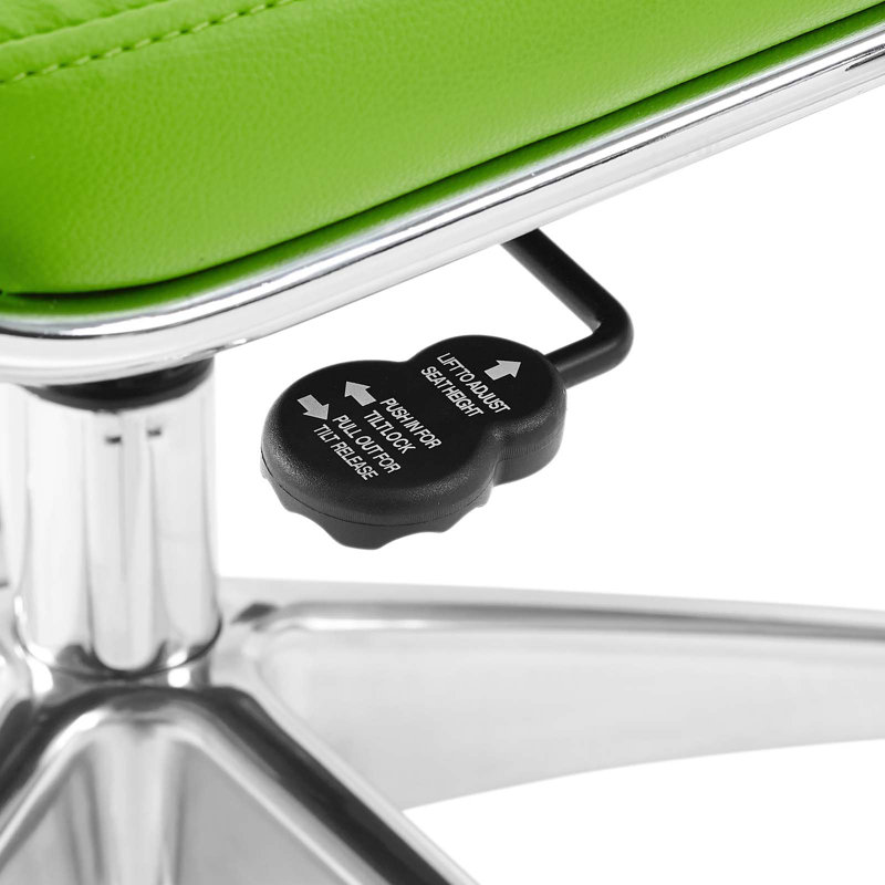 Chaise de bureau à haut dossier Jive, Vert vif
