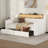 Storage Daybed with Charging Station and LED Lights-1615306860