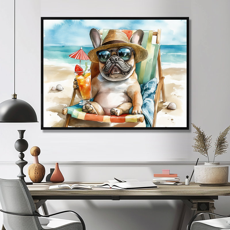 Sauve - reproductions encadrées d'animaux côtiers, Toile avec cadre flottant noir, H 24 po x l 32 po x P 1 po